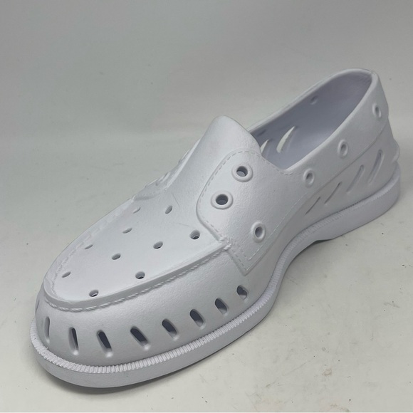 Sperry Authentic Original Float Boat Shoes Womens 8 Mens 6 White Slip On - Picture 7 of 14